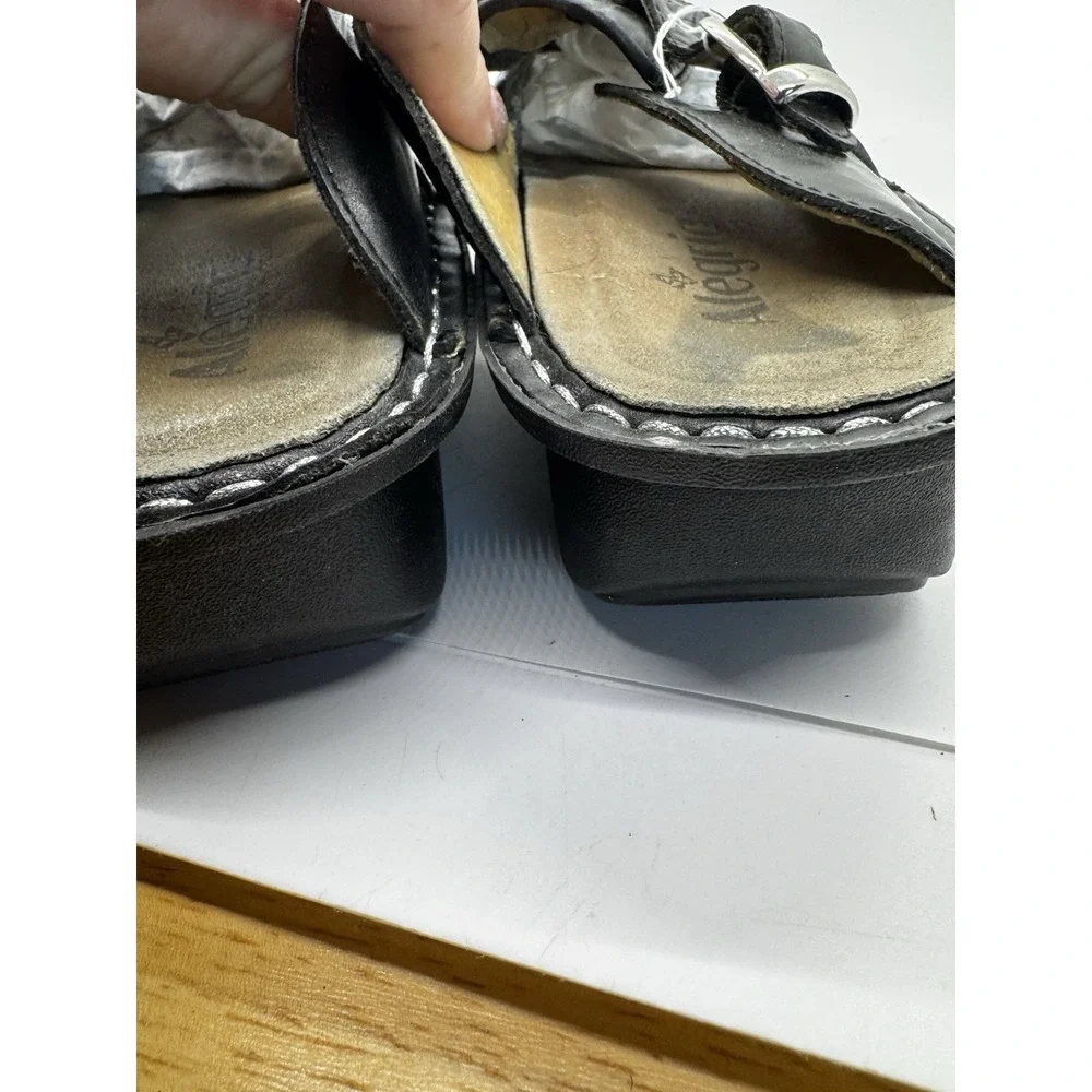 Alegria Comfort Shoes Women's EU 40/ 8.5 Black Leather Slip On Classic  EUC SB20